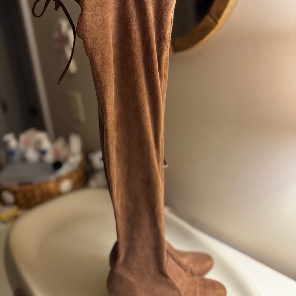 Forever 21 Tan Over-the-Knee Boots